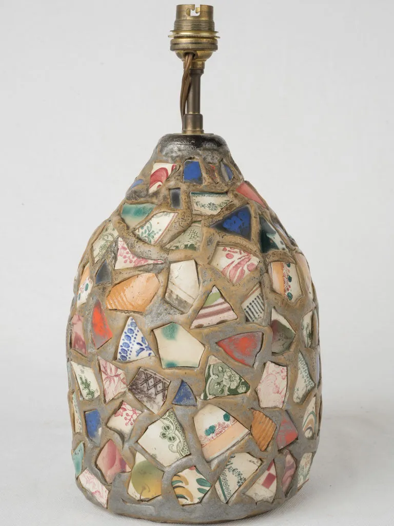 1950s Pique Assiette Mosaic Lamp