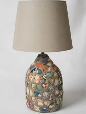 1950s Pique Assiette Mosaic Lamp