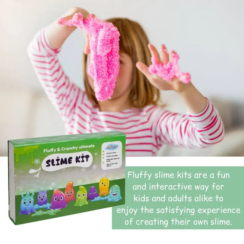 Ultimate DIY Slime Kit - Fluffy & Crunchy Unicorn Slime, Create 45  Slimes, 77-Piece Combo Pack