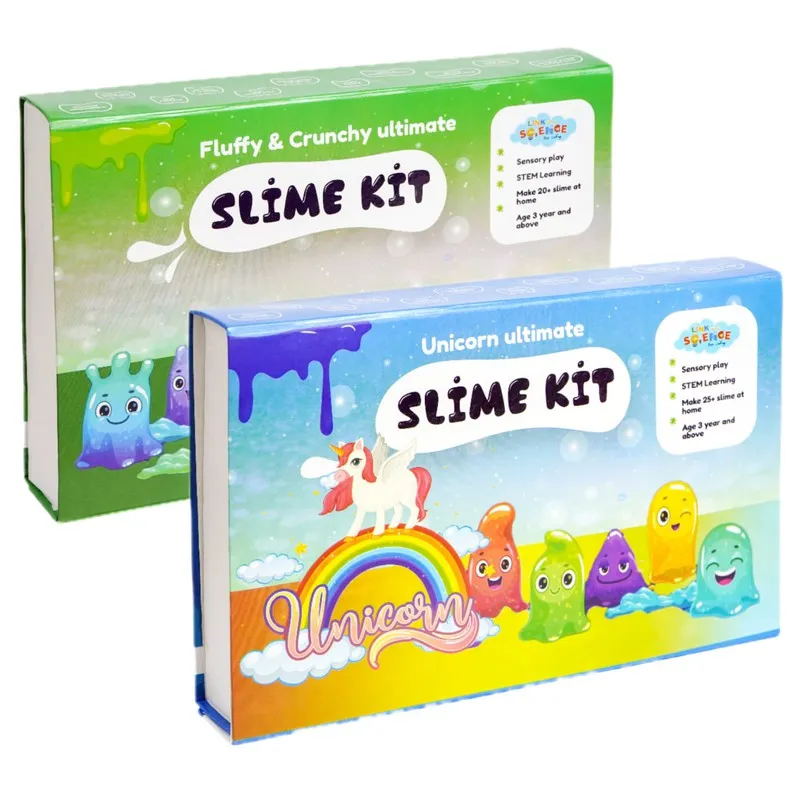 Ultimate DIY Slime Kit - Fluffy & Crunchy Unicorn Slime, Create 45  Slimes, 77-Piece Combo Pack