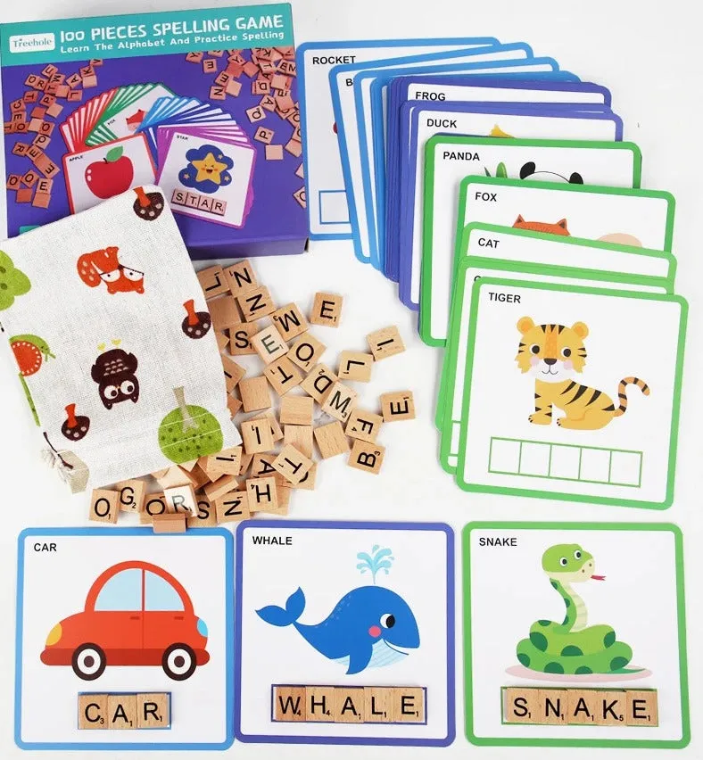 Alphabet Learning and Practice Spelling Game - 100 Pieces