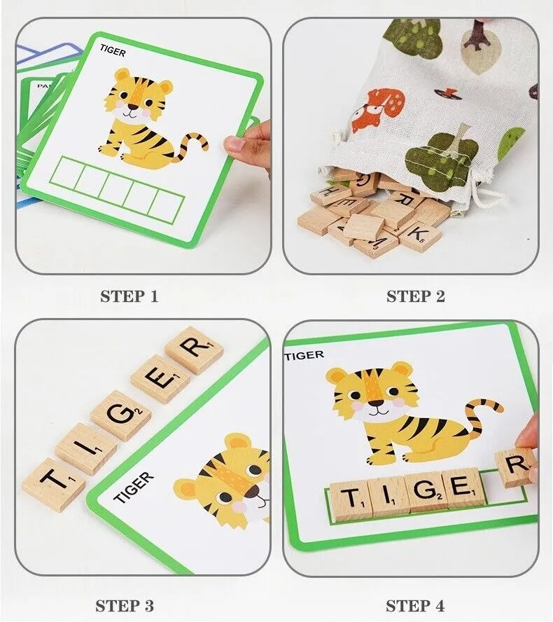 Alphabet Learning and Practice Spelling Game - 100 Pieces