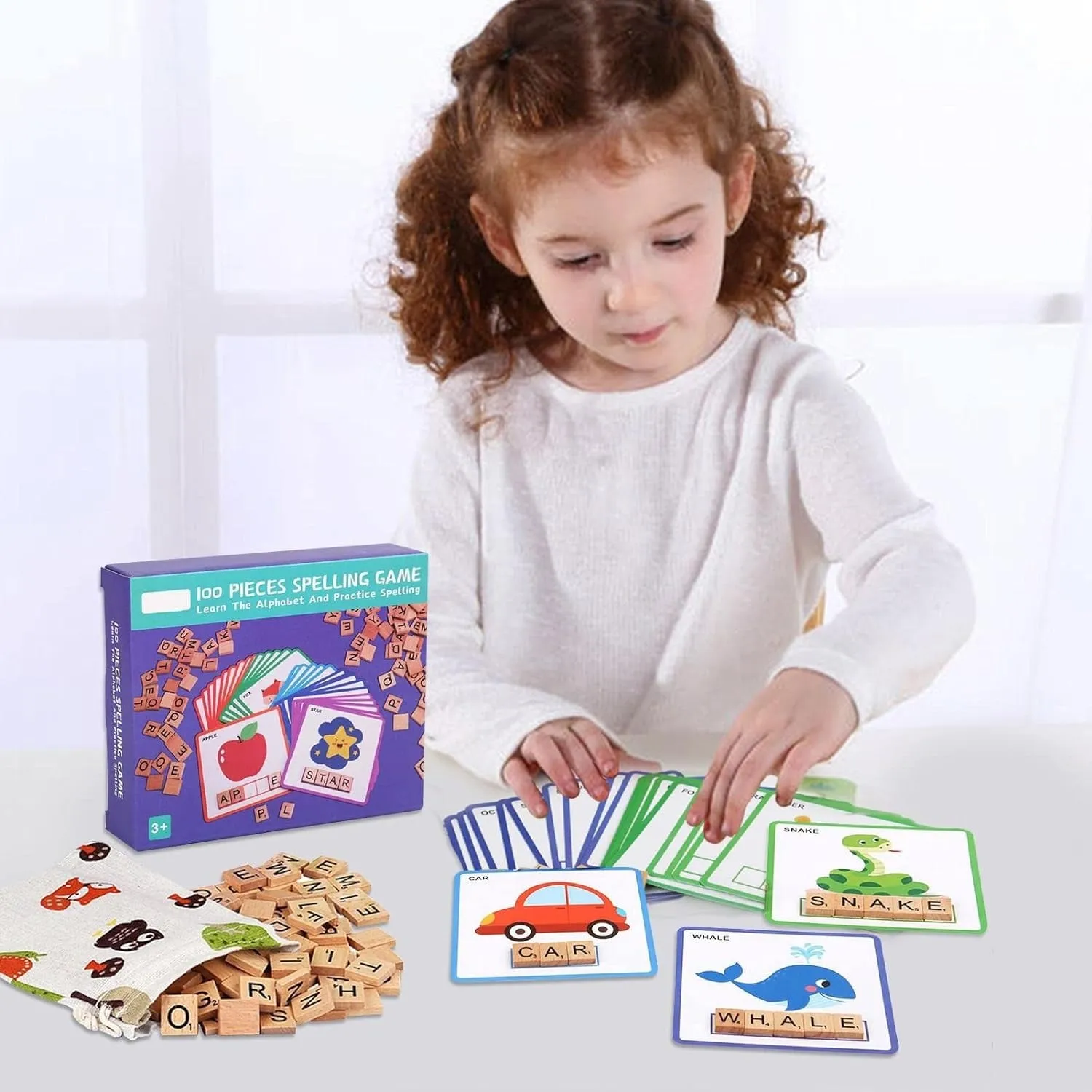 Alphabet Learning and Practice Spelling Game - 100 Pieces