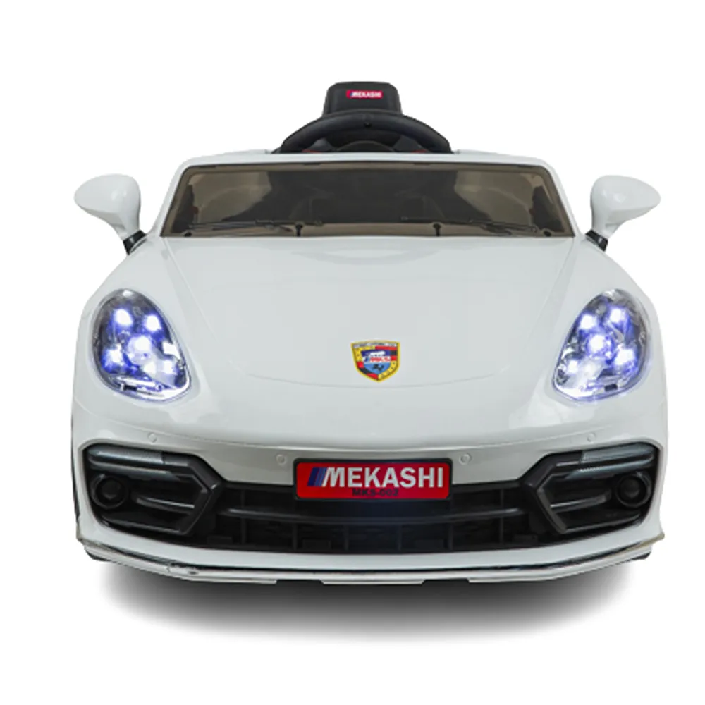 Battery Operated Ride-on Car with LED Headlights & Rear Lights | MKS_002 | White | COD not Available