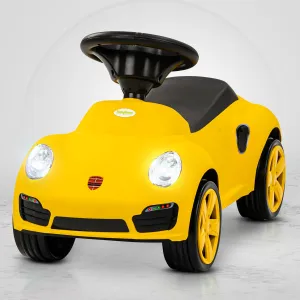 Baybee Bolt Push Ride on Car for Kids, Baby Rideons Car with Music, Light & Comfort Seat | Push Baby Cars Toys for Kids Toddlers | Kids Car Ride on for Kids to Drive 1 to 3 Years Boys Girls (Yellow)