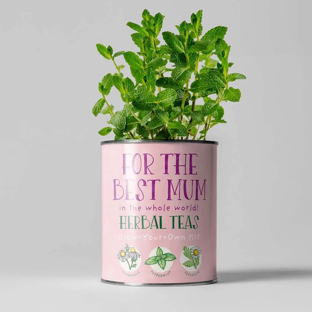 Best Mum Herbal Teas Growing Kit by The Plant Gift Co.