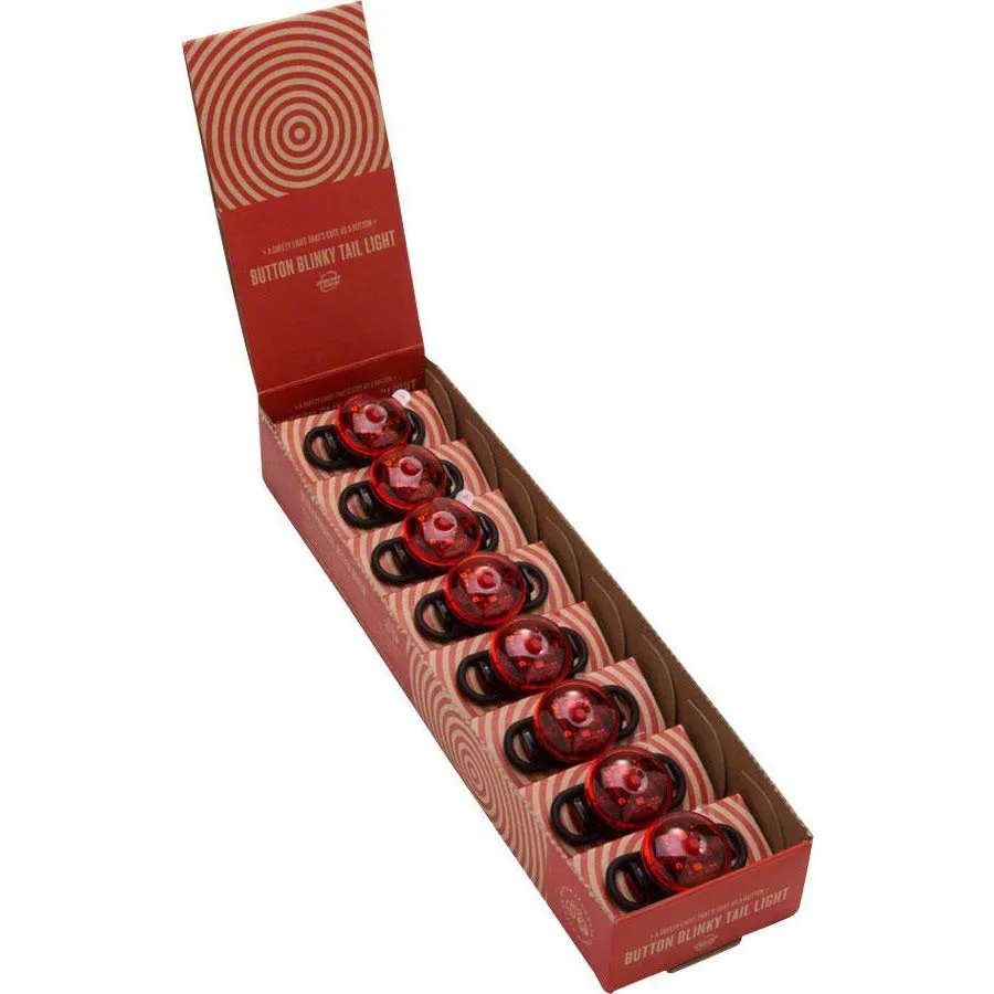 Button Blinky Bike Taillight: Box of 8