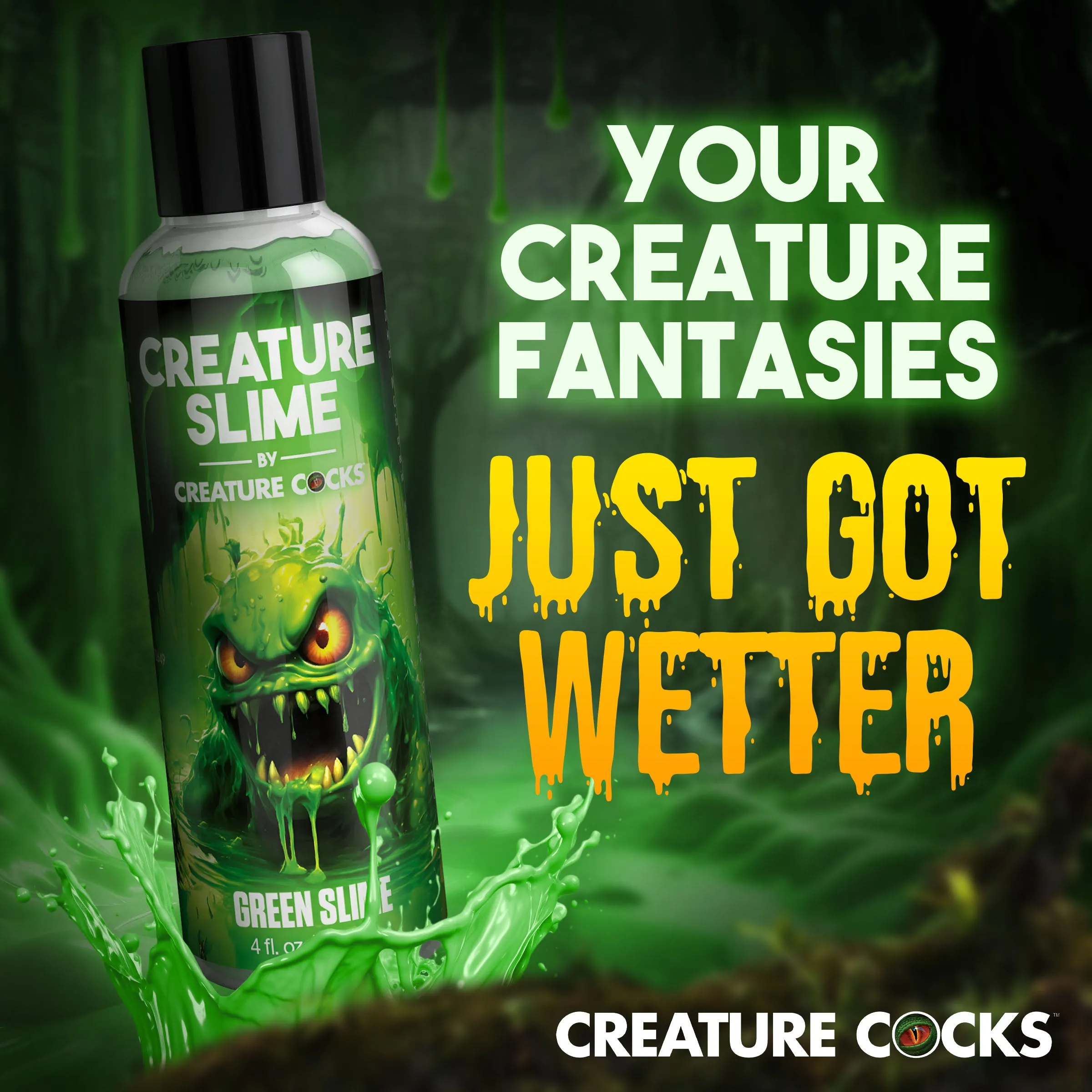 Creature Slime Green Slime Water-Based Lubricant 4oz