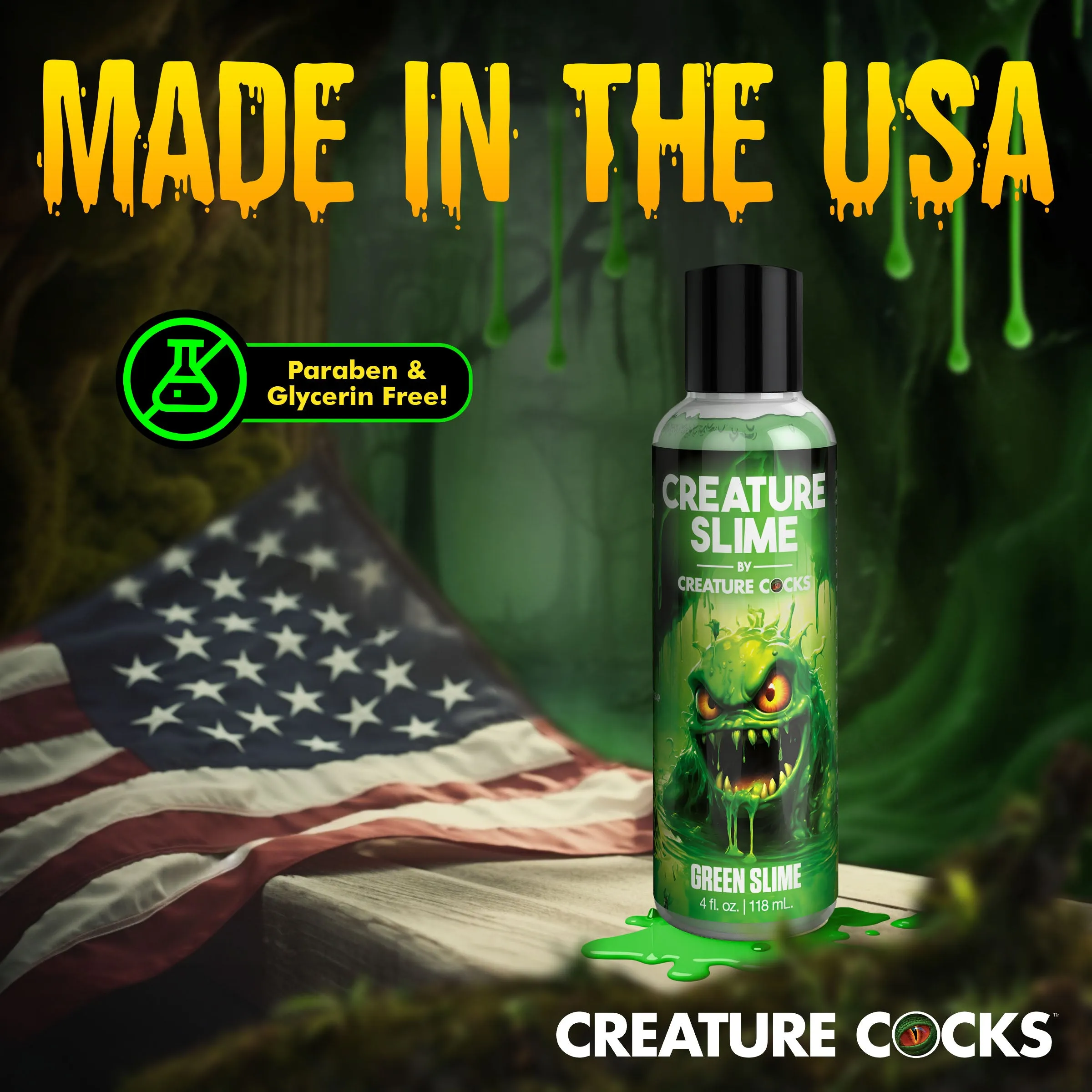 Creature Slime Green Slime Water-Based Lubricant 4oz