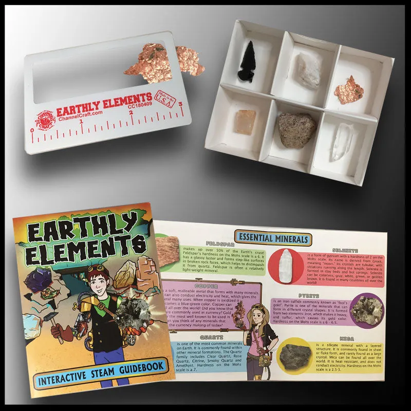 Earthly Elements: Essential Rocks & Minerals Kit - Case of 12