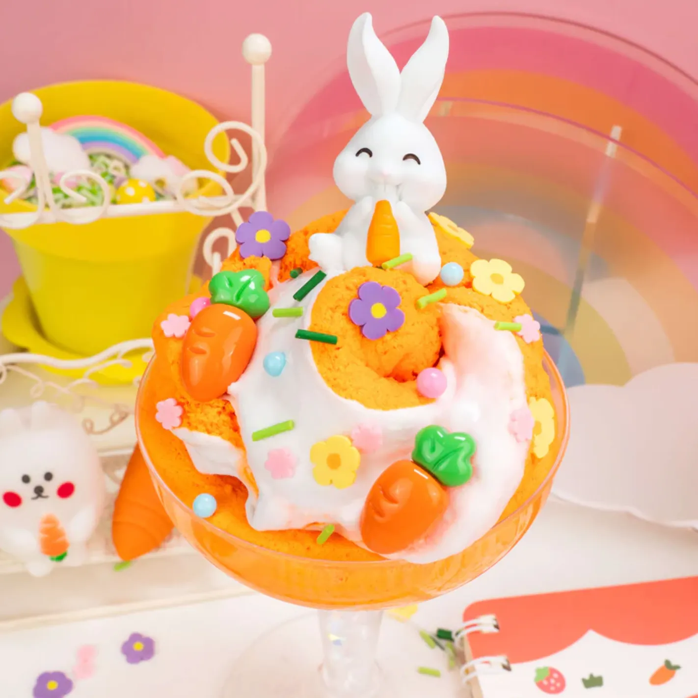 Frosted Carrot Cupcake Slime