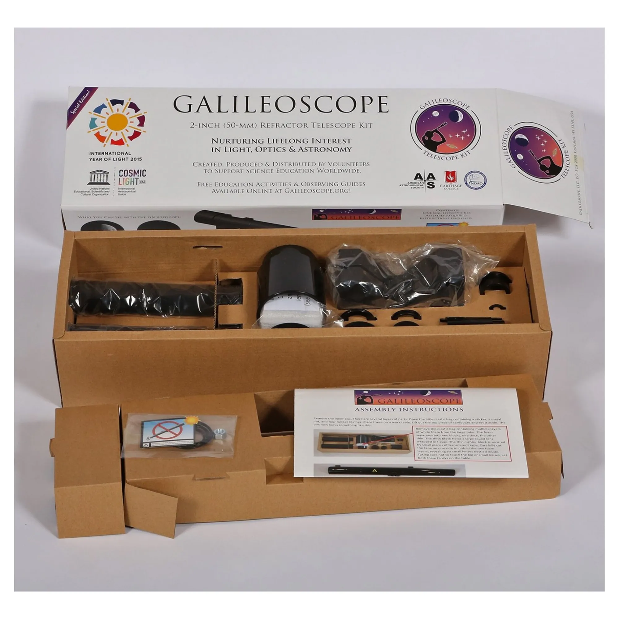 Galileoscope Educational Telescope Kit