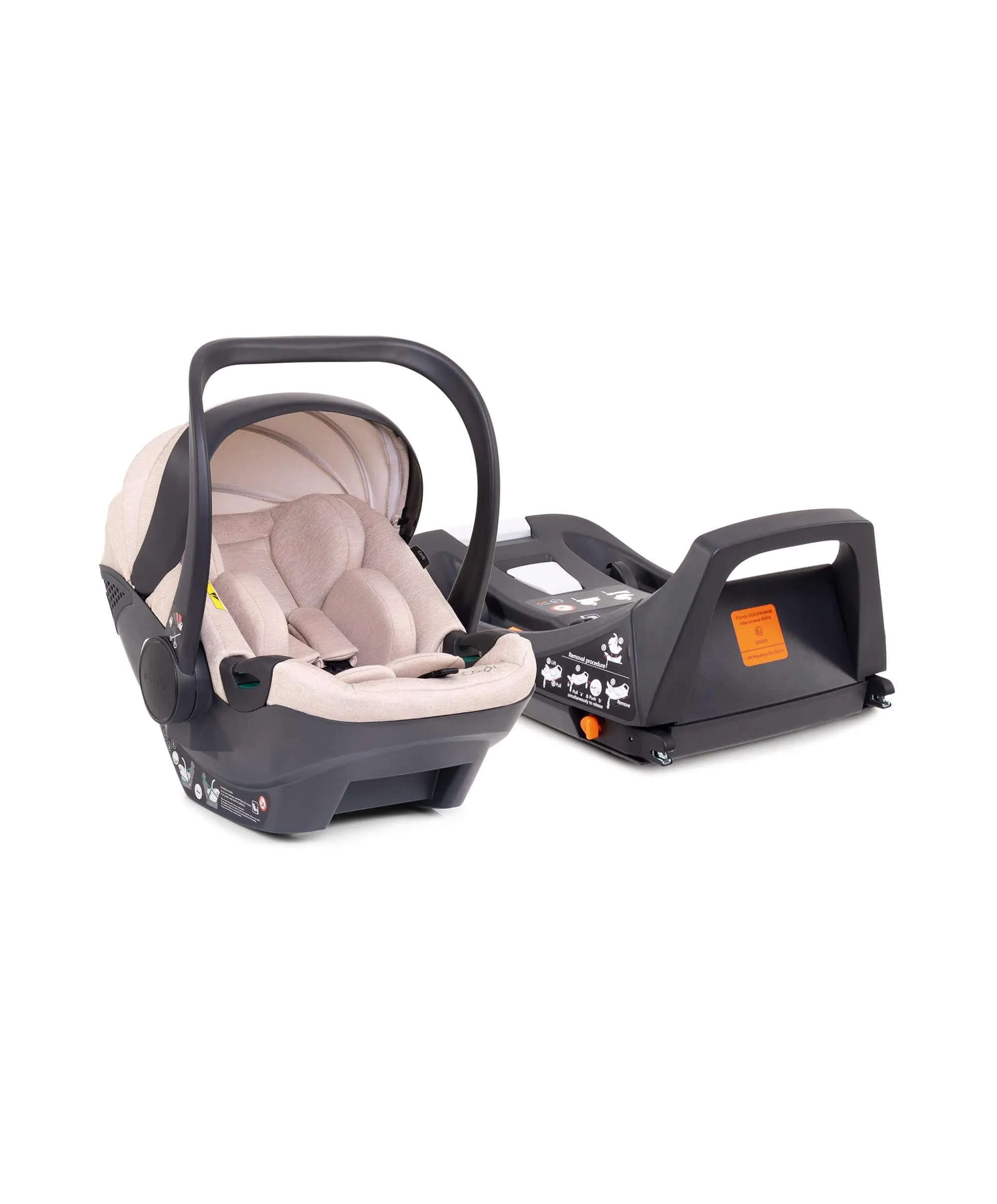 iCandy Peach 7 Complete Pushchair Bundle with Cocoon Car Seat - Biscotti/Latte