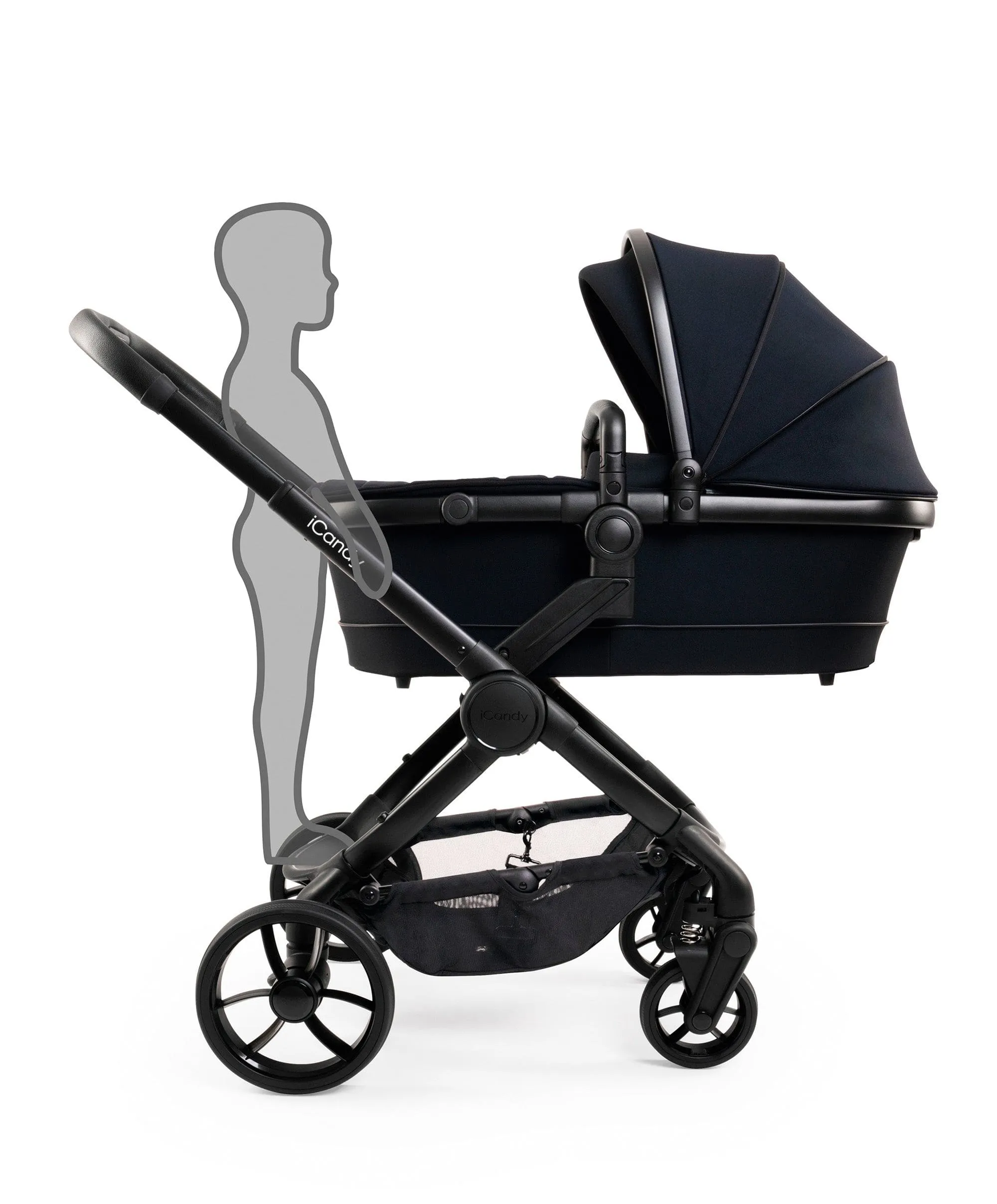 iCandy Peach 7 Complete Pushchair Bundle with Maxi-Cosi Pebble 360 & Base - Black