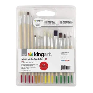 Kingart™ Mixed Media Brush Set