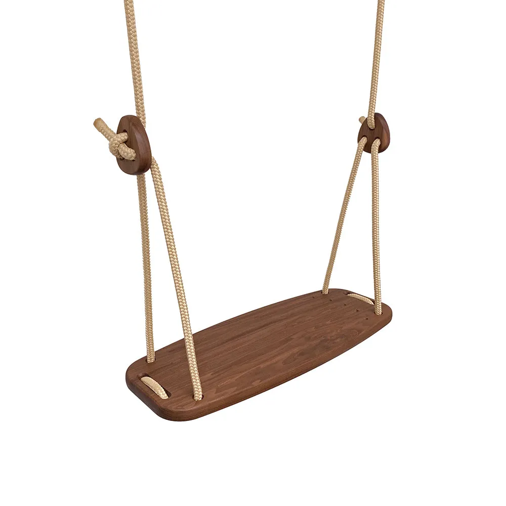 Lillagunga Walnut Classic Swing - Beige Rope