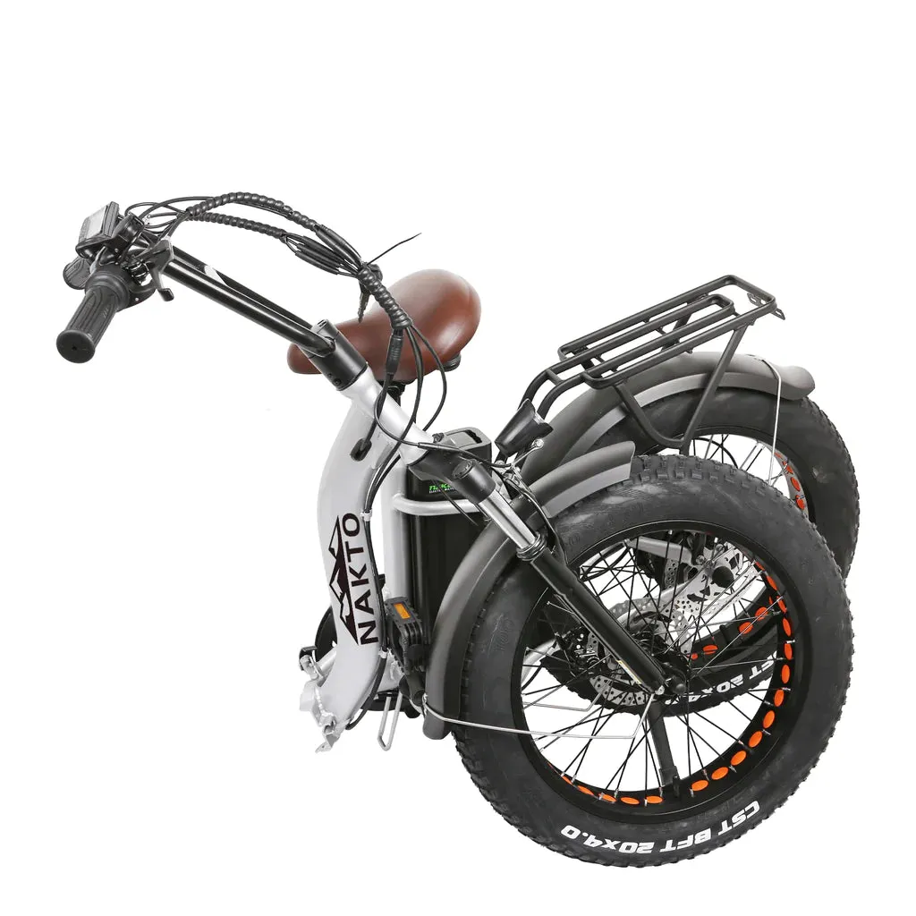 Nakto Folding Fat Tire Electric bike Folding OX 20"