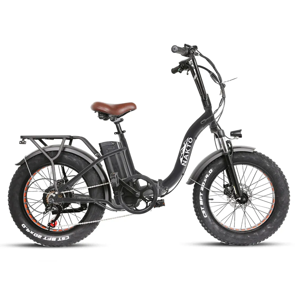 Nakto Folding Fat Tire Electric bike Folding OX 20"