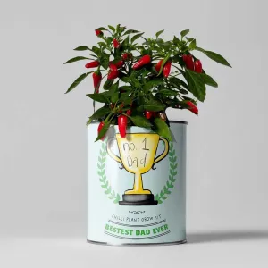 Number One Dad Chilli Growing Kit by The Plant Gift Co.