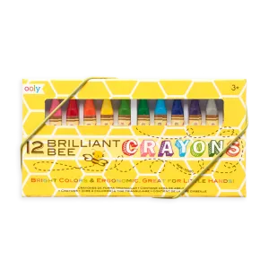 Ooly Brilliant Bee Crayons - Set of 12