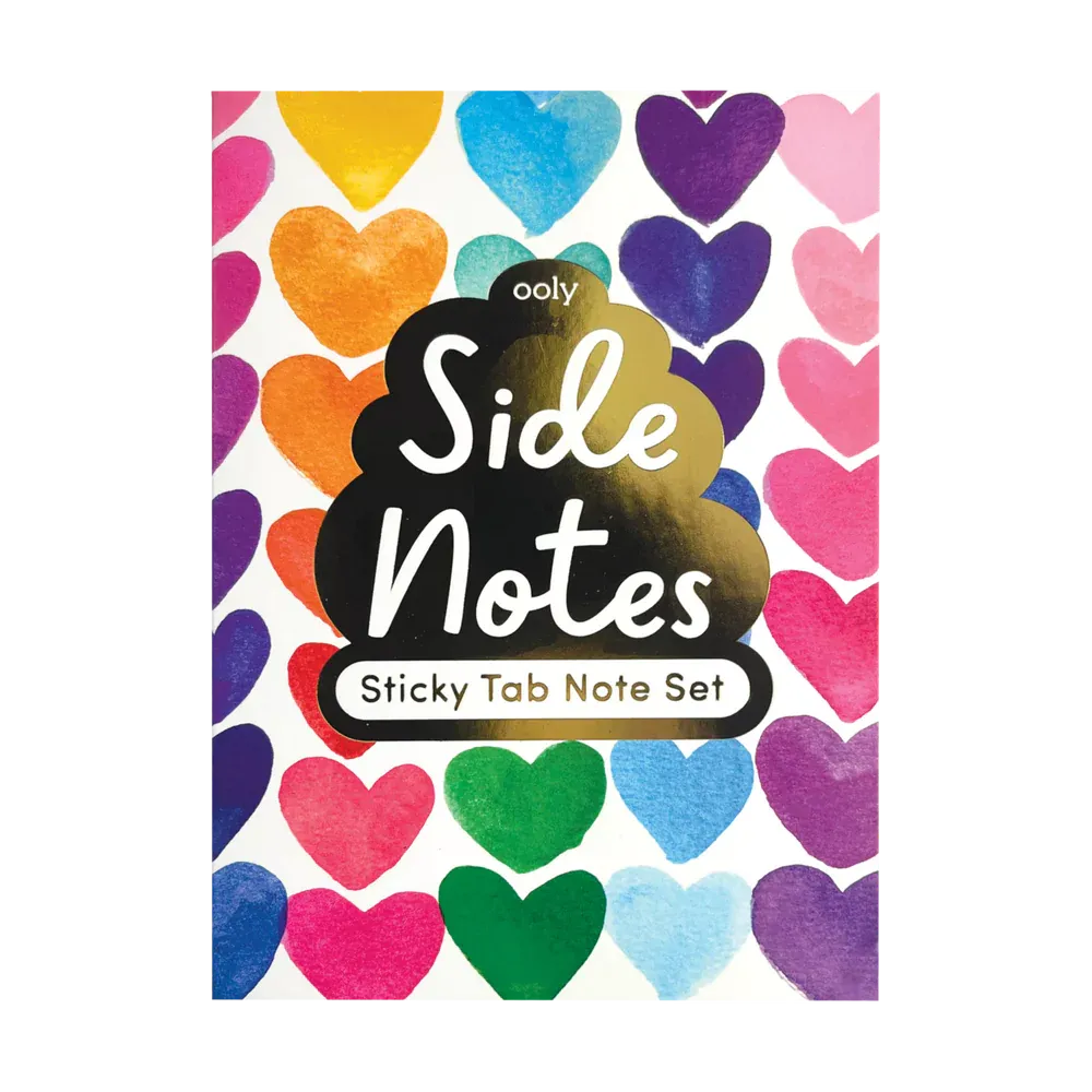 Ooly Sticky Tab Note Set - Rainbow Hearts