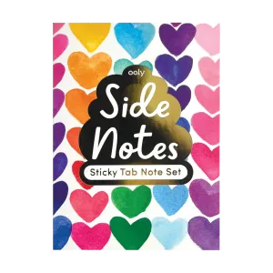 Ooly Sticky Tab Note Set - Rainbow Hearts