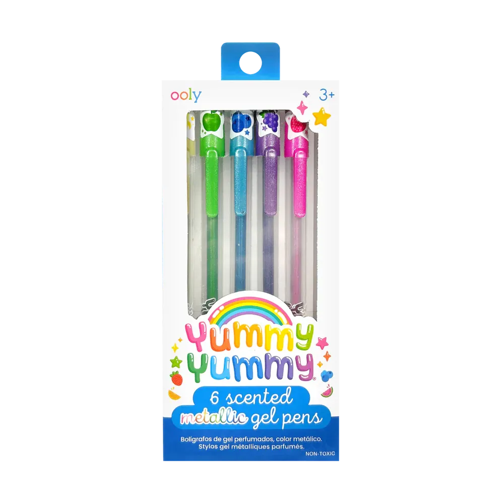 Ooly Yummy Yummy Scented Gel Pens - Metallic - Set of 6