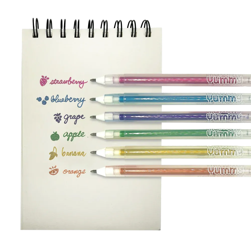 Ooly Yummy Yummy Scented Gel Pens - Metallic - Set of 6