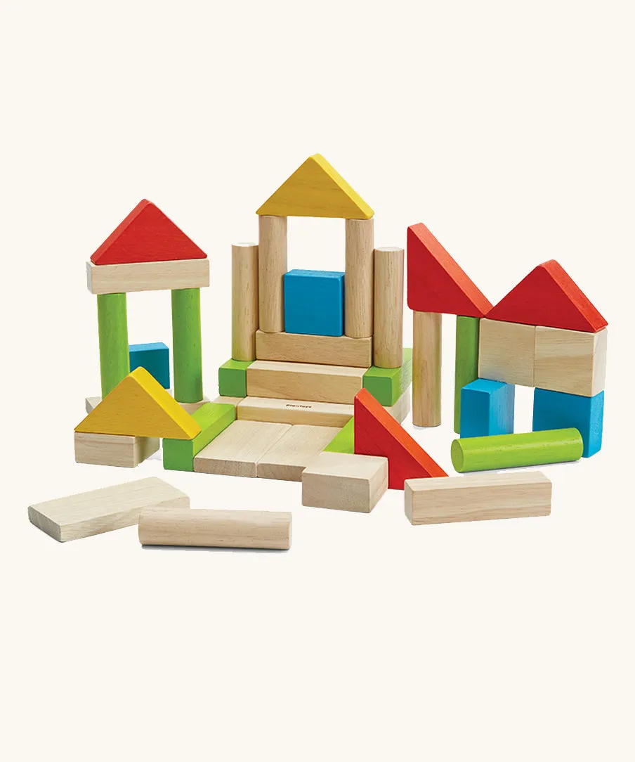 PlanToys 40 Colourful Unit Blocks