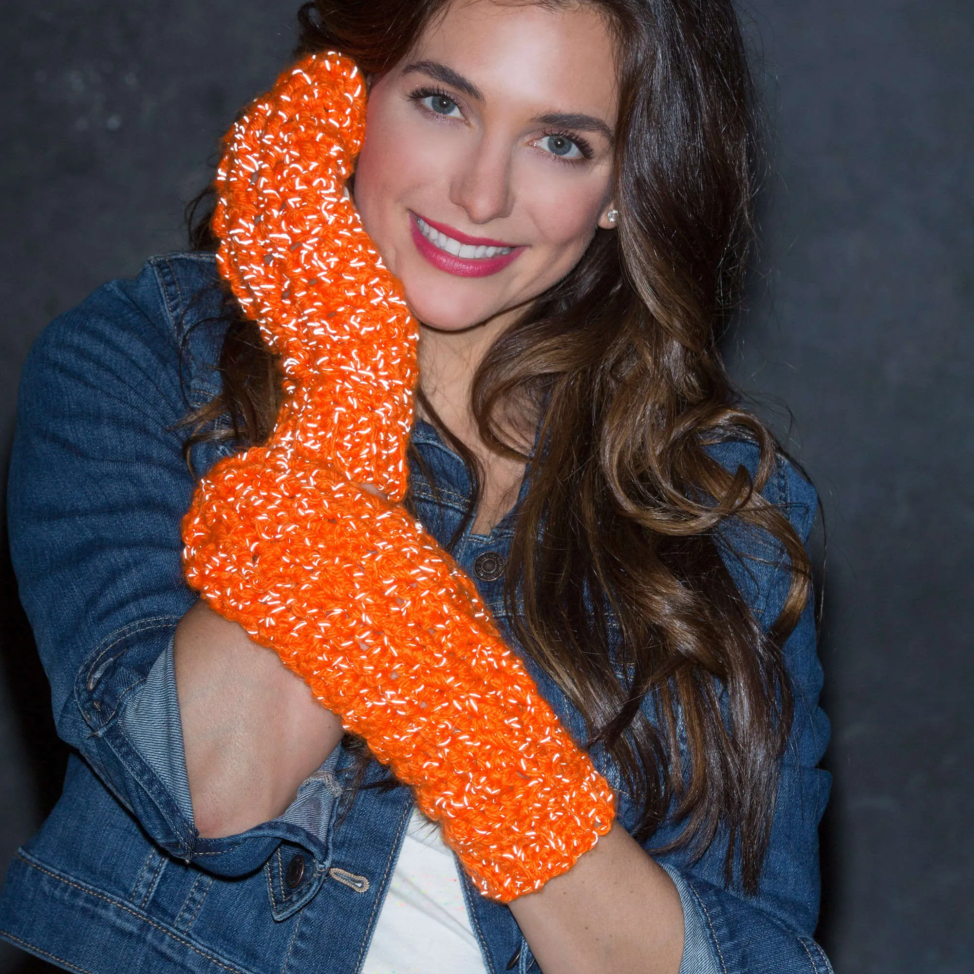 Red Heart Crochet Flip Top Mittens