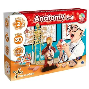 Science4You Anatomy 2 in 1 Discovery Kit Skeleton Torso Age 8 