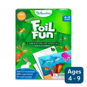 Skillmatics Foil Fun: World of Animals No Mess Art Kit (Ages 4-9)