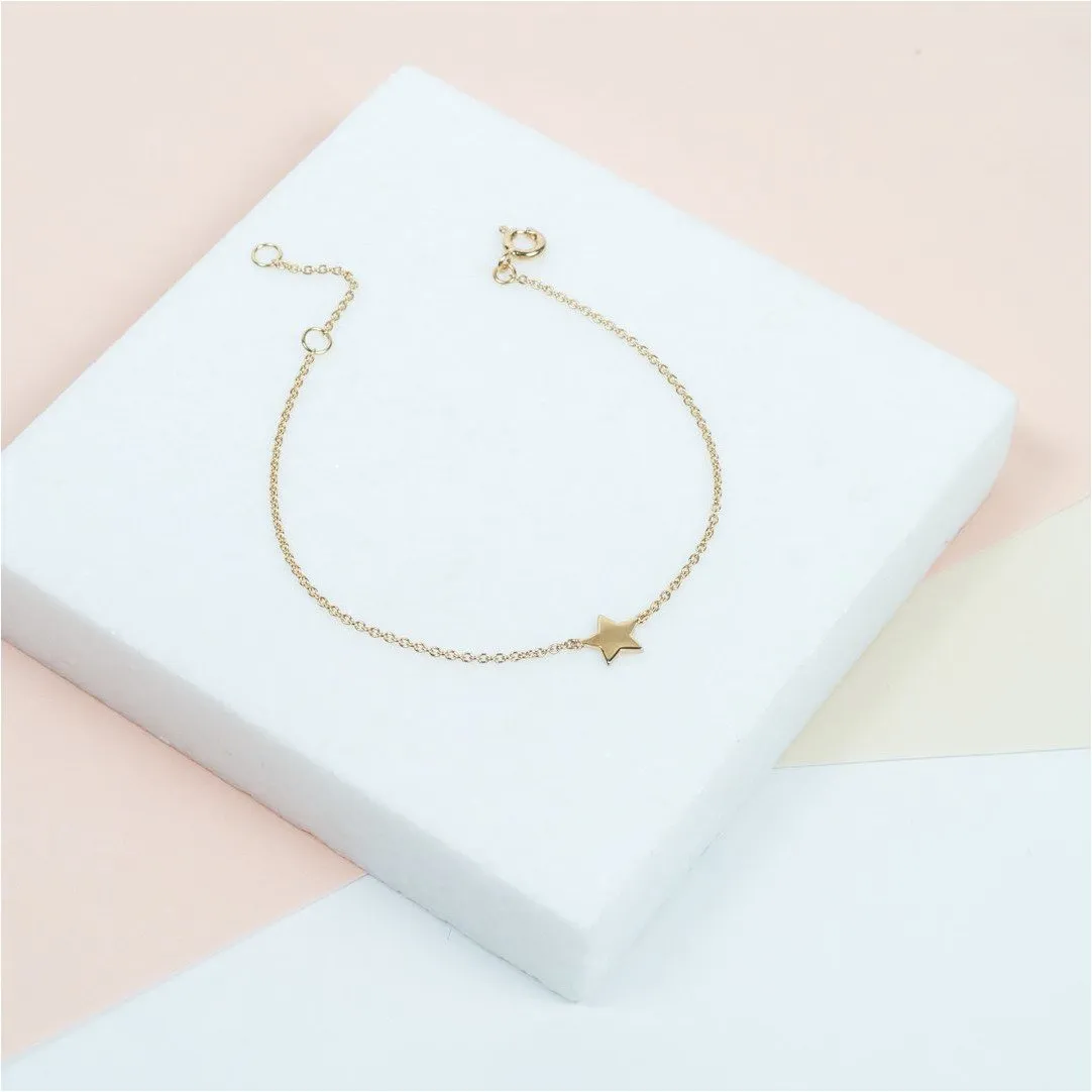 Soho Yellow Gold Star Bracelet