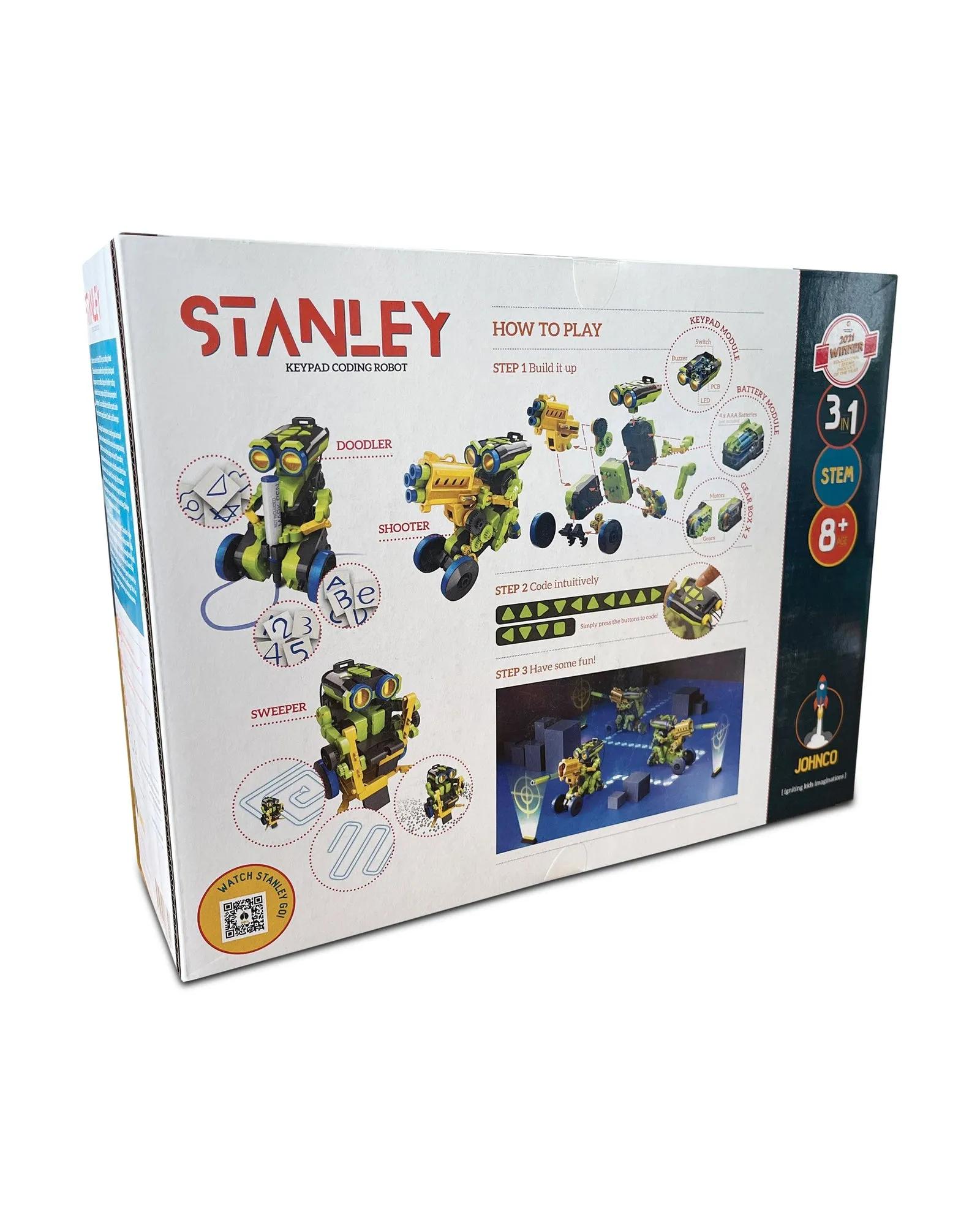 Stanley 3 in 1 Keypad Coding Robot