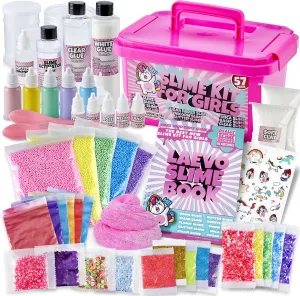 Unicorn Slime Kit For Girls - Diy Supplies Makes Butter Slime, Cloud Slime,