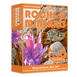 World Of Discovery Rocks And Minerals Educational Box Set